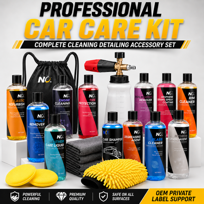 Car Wash and Cleaning Kit with Portable Accessories
